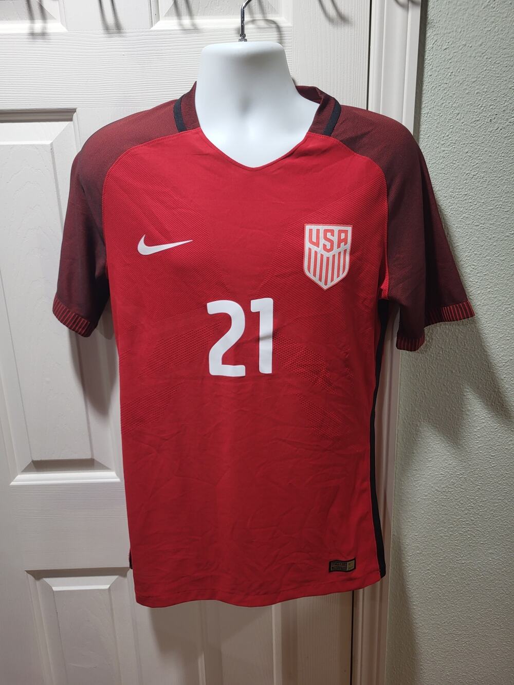Red Nike Team USA Aeroswift Jersey